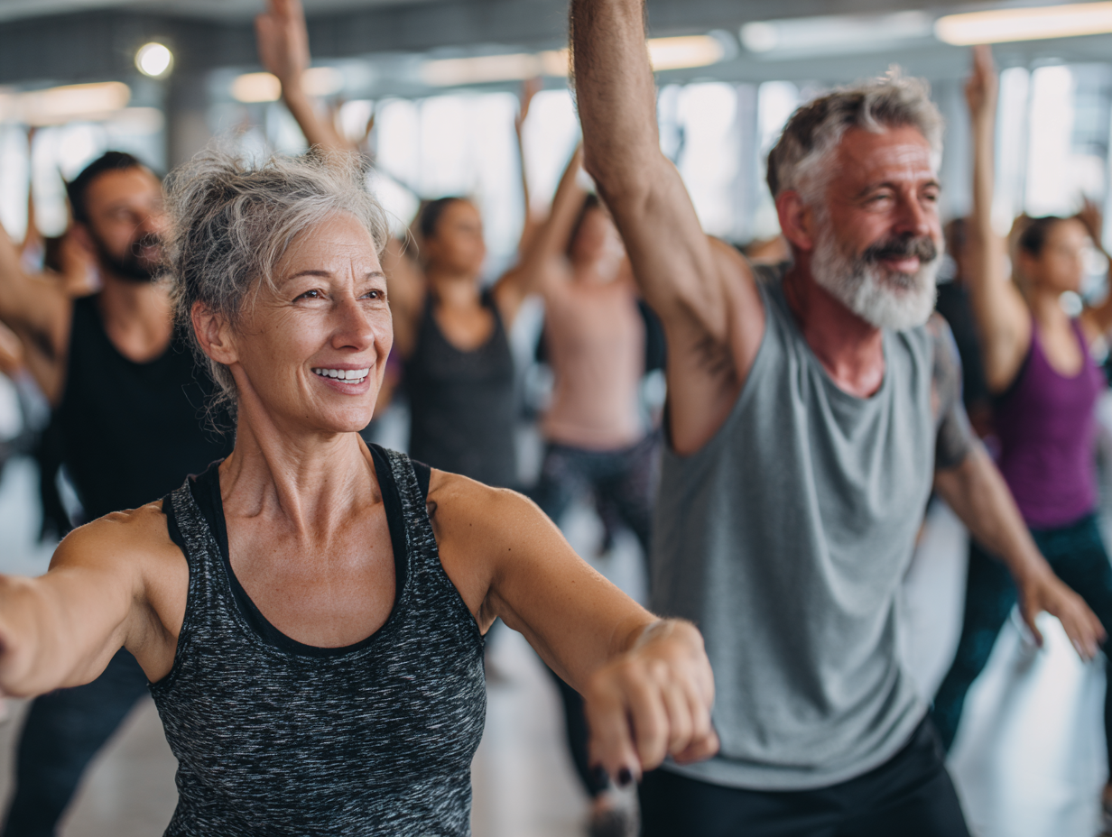 Молоді люди займаються фітнесом